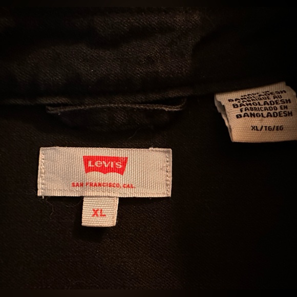XL Levi’s black denim shirt dress - Picture 5 of 5